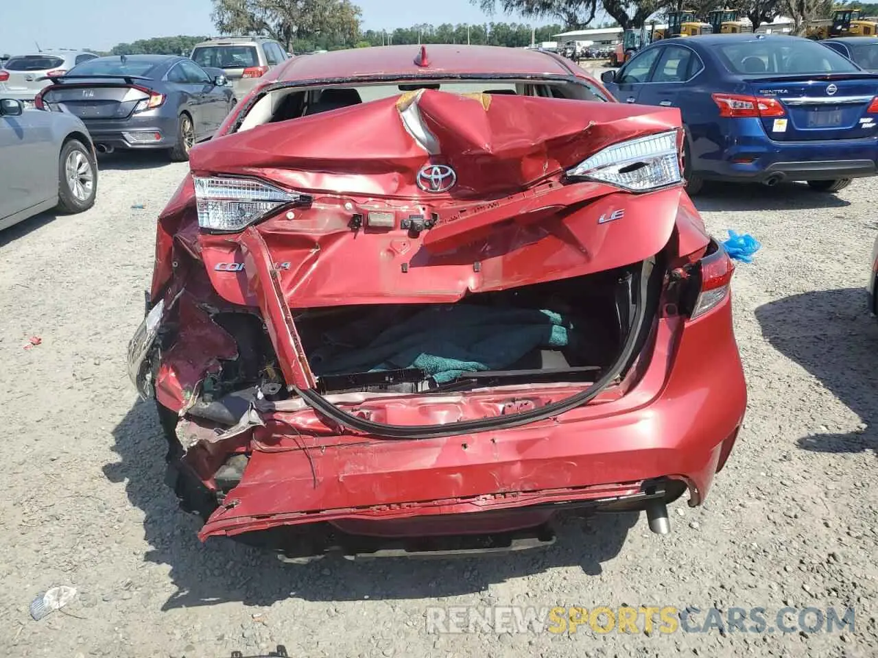 6 Photograph of a damaged car JTDEPRAE2LJ020720 TOYOTA COROLLA 2020