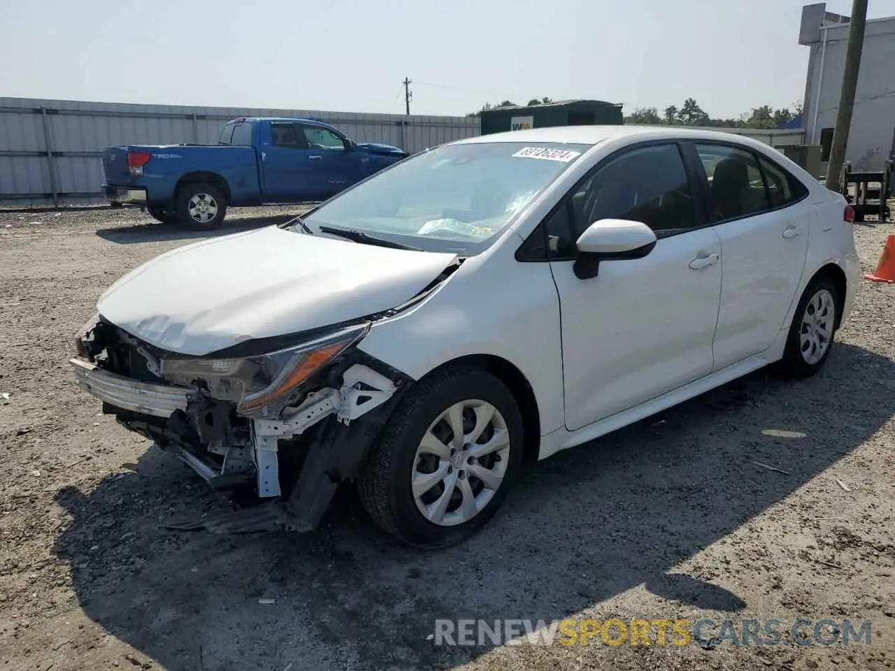1 Photograph of a damaged car JTDEPRAE2LJ022936 TOYOTA COROLLA 2020