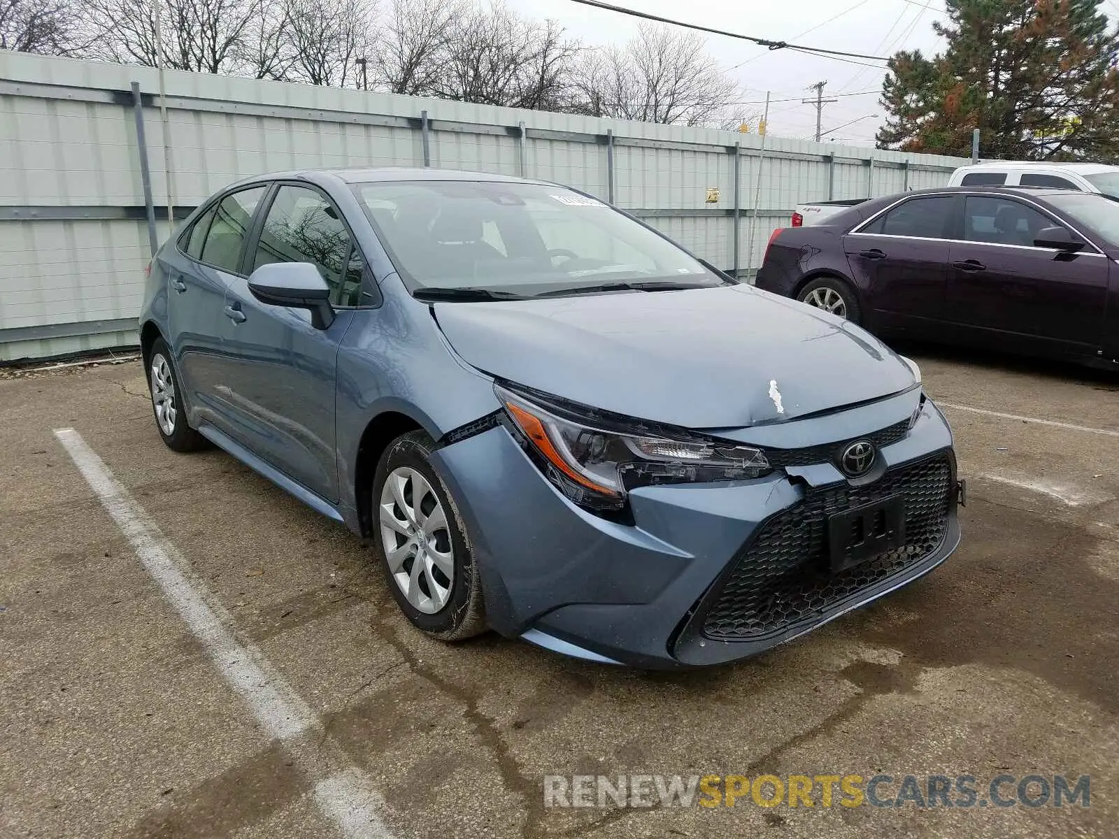 1 Photograph of a damaged car JTDEPRAE2LJ024153 TOYOTA COROLLA 2020