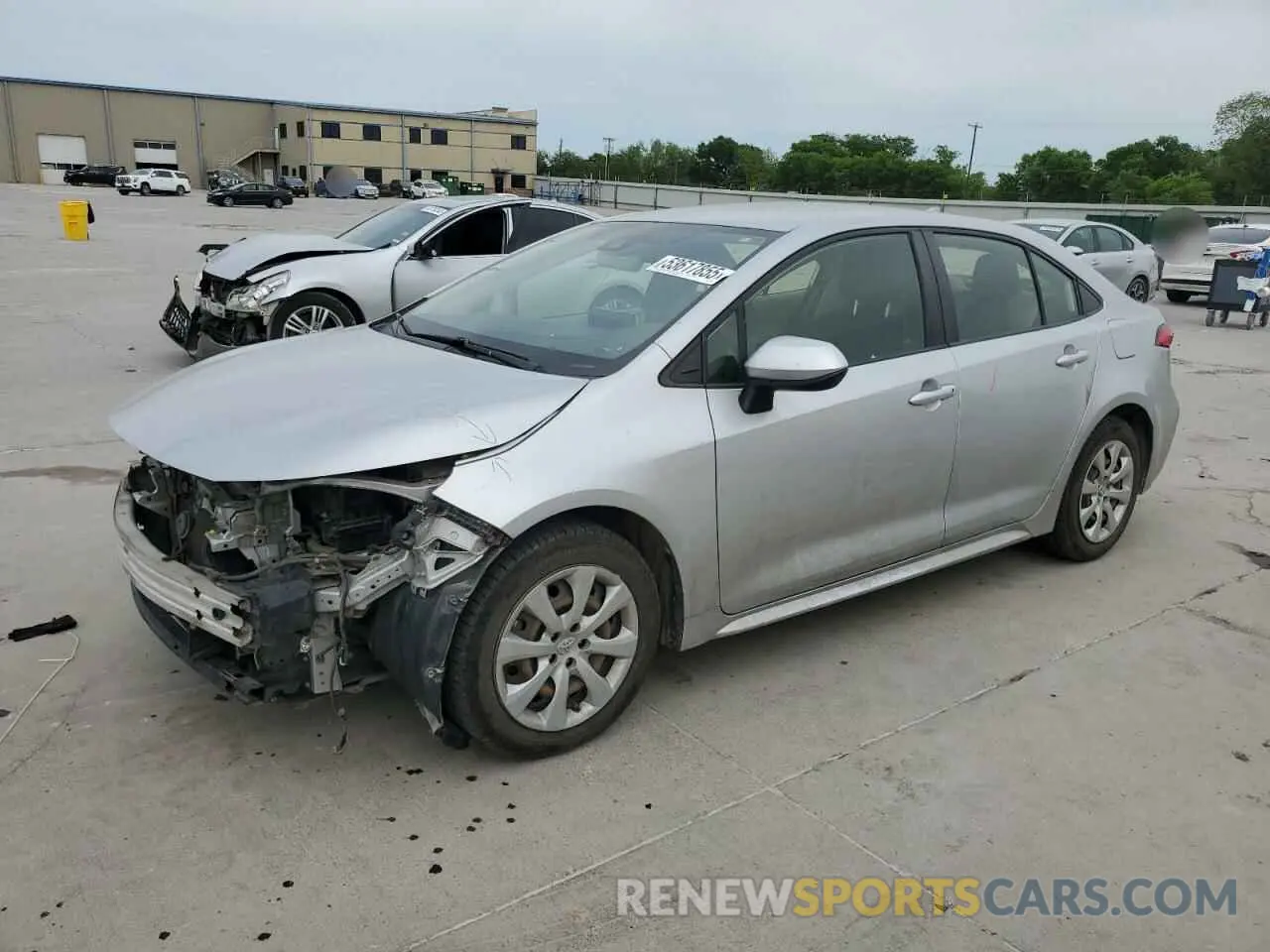 1 Photograph of a damaged car JTDEPRAE2LJ026744 TOYOTA COROLLA 2020
