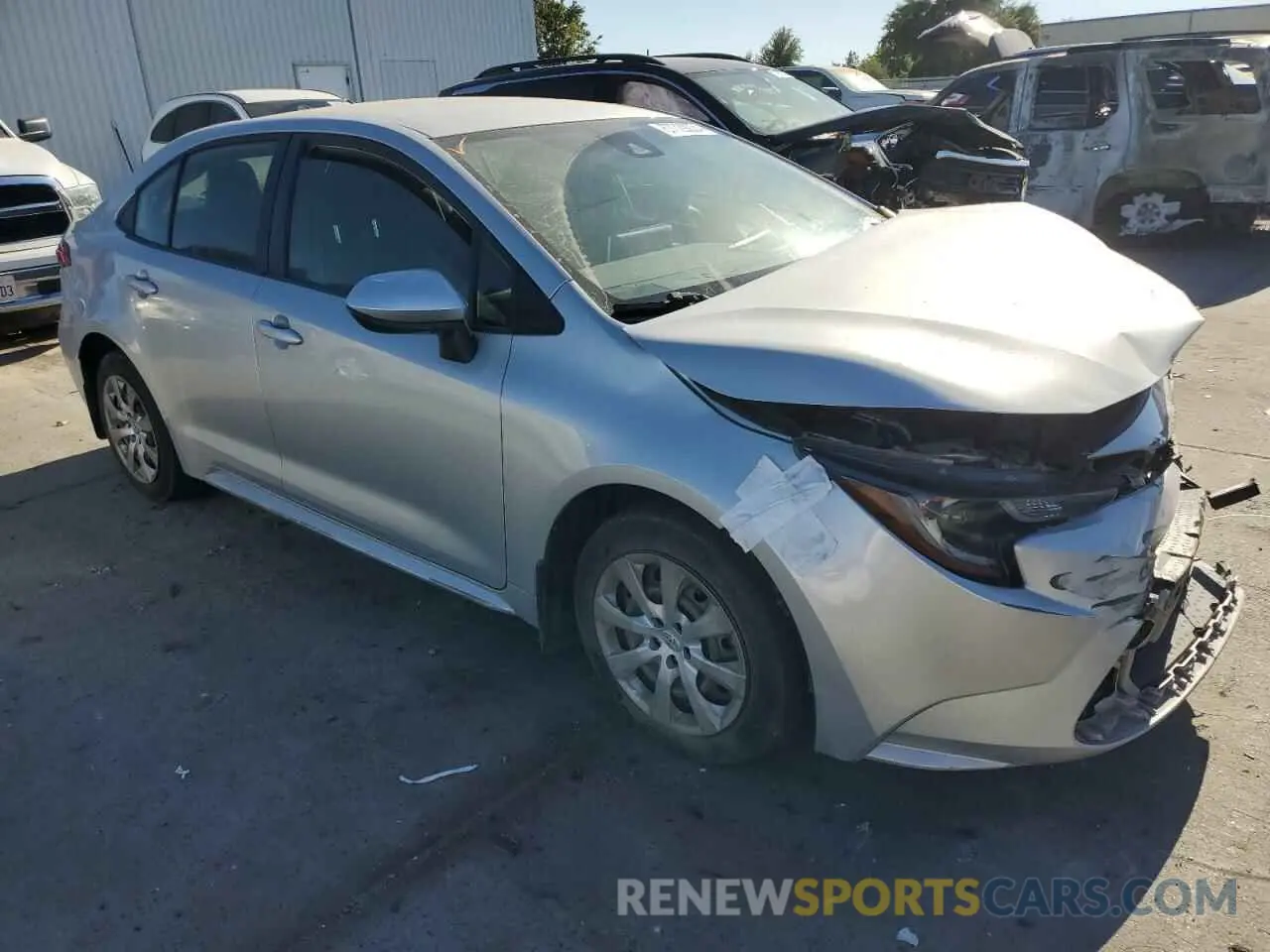 4 Фотография поврежденного автомобиля JTDEPRAE2LJ028445 TOYOTA COROLLA 2020