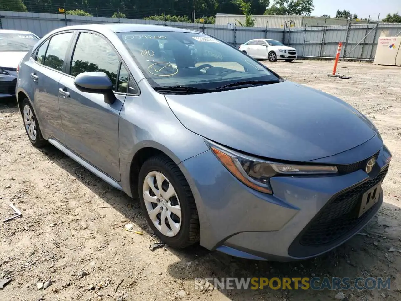 1 Photograph of a damaged car JTDEPRAE2LJ034200 TOYOTA COROLLA 2020