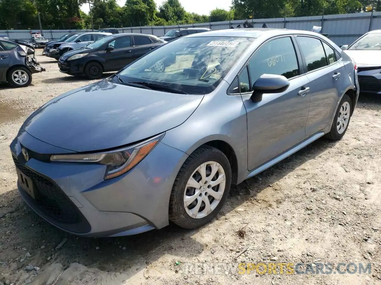2 Photograph of a damaged car JTDEPRAE2LJ034200 TOYOTA COROLLA 2020
