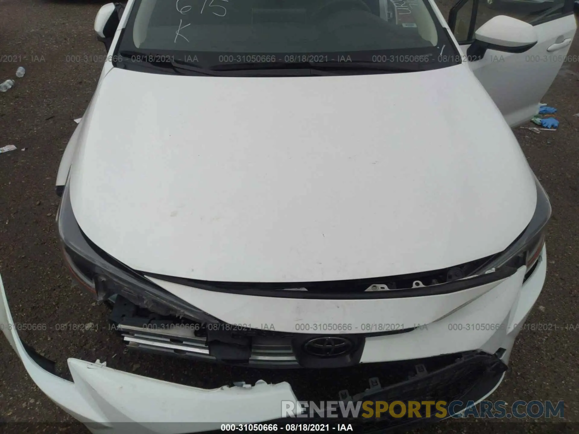 10 Photograph of a damaged car JTDEPRAE2LJ037999 TOYOTA COROLLA 2020