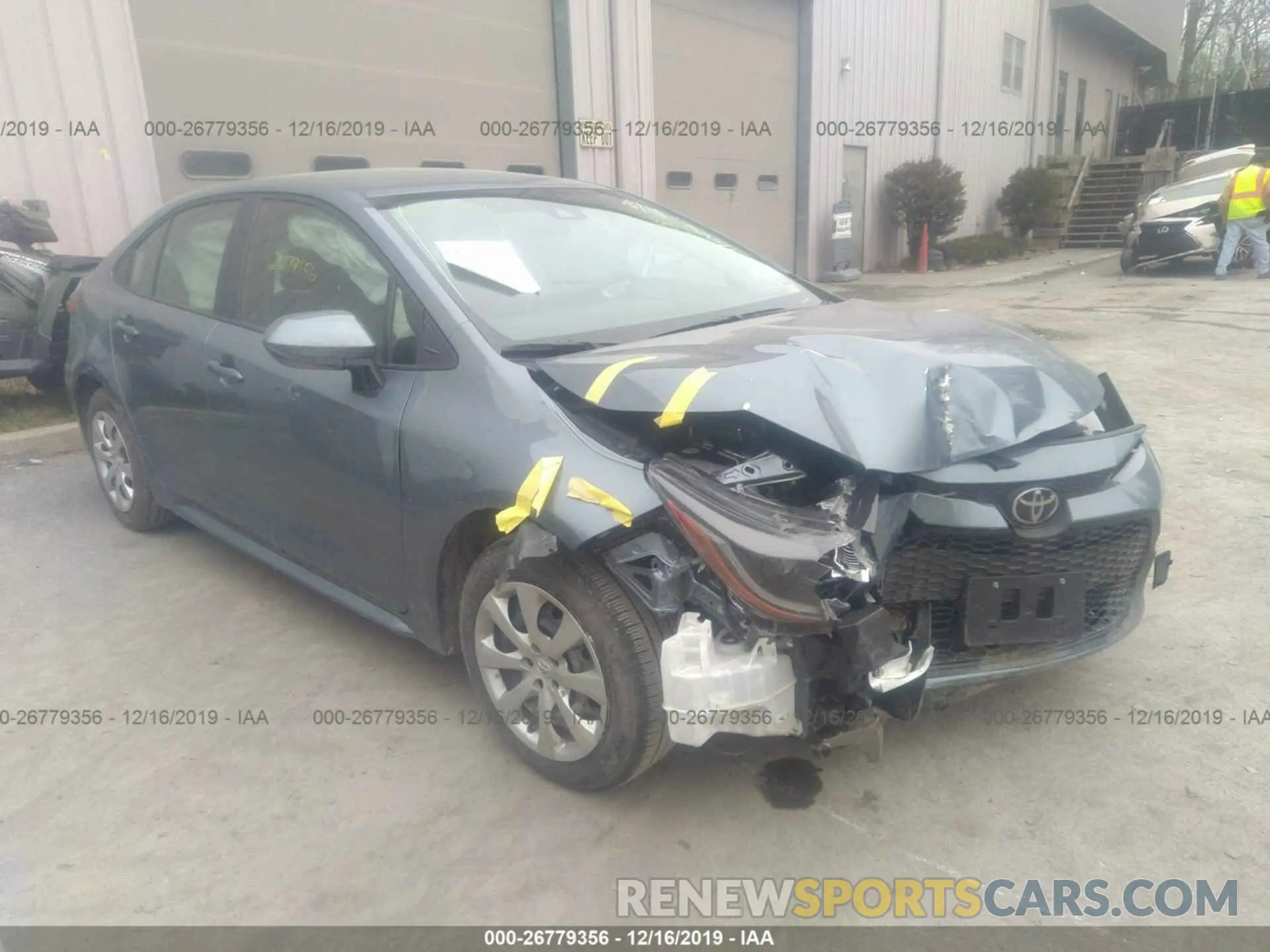 1 Photograph of a damaged car JTDEPRAE2LJ041020 TOYOTA COROLLA 2020