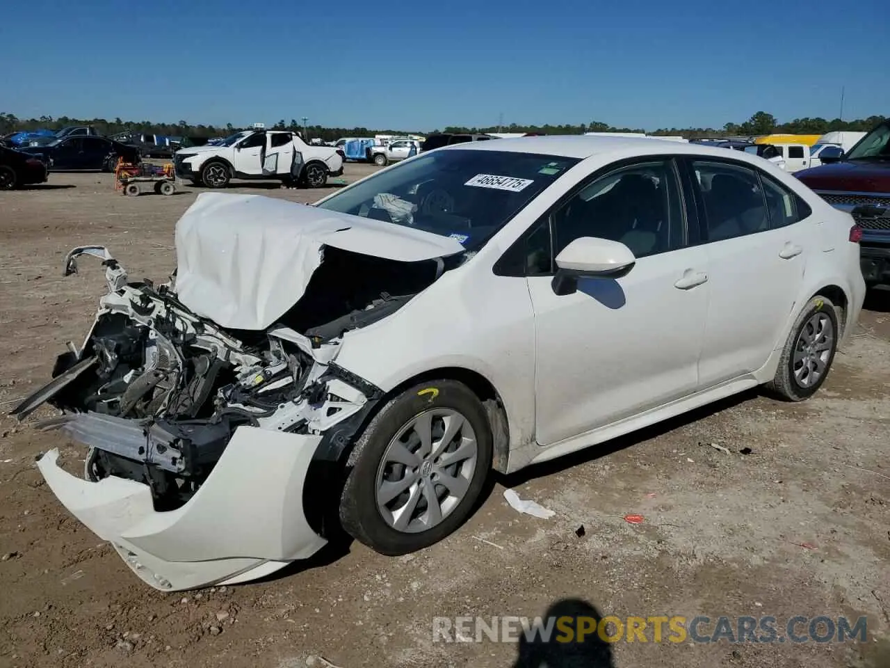 1 Фотография поврежденного автомобиля JTDEPRAE2LJ043415 TOYOTA COROLLA 2020
