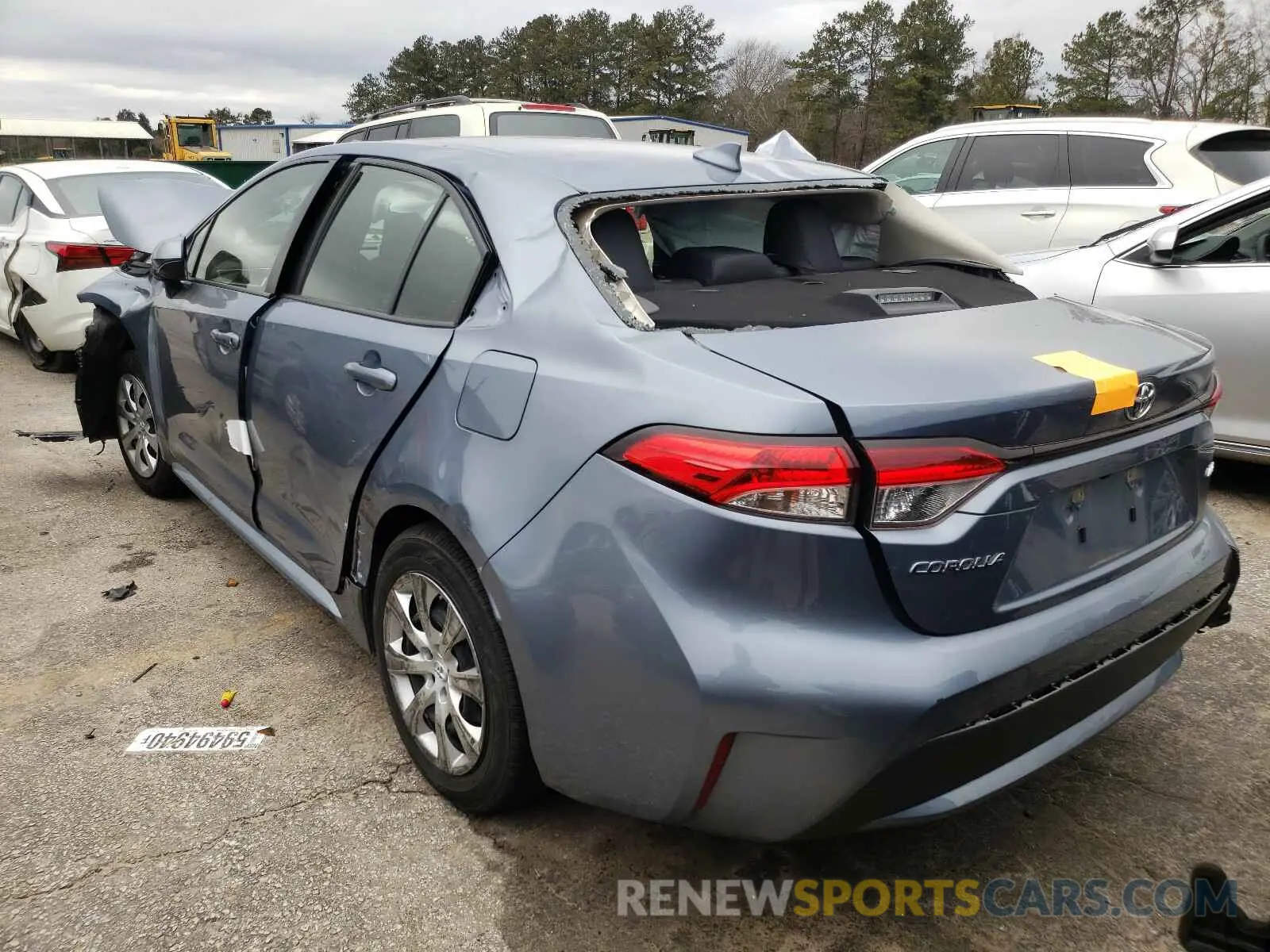 3 Photograph of a damaged car JTDEPRAE2LJ047156 TOYOTA COROLLA 2020