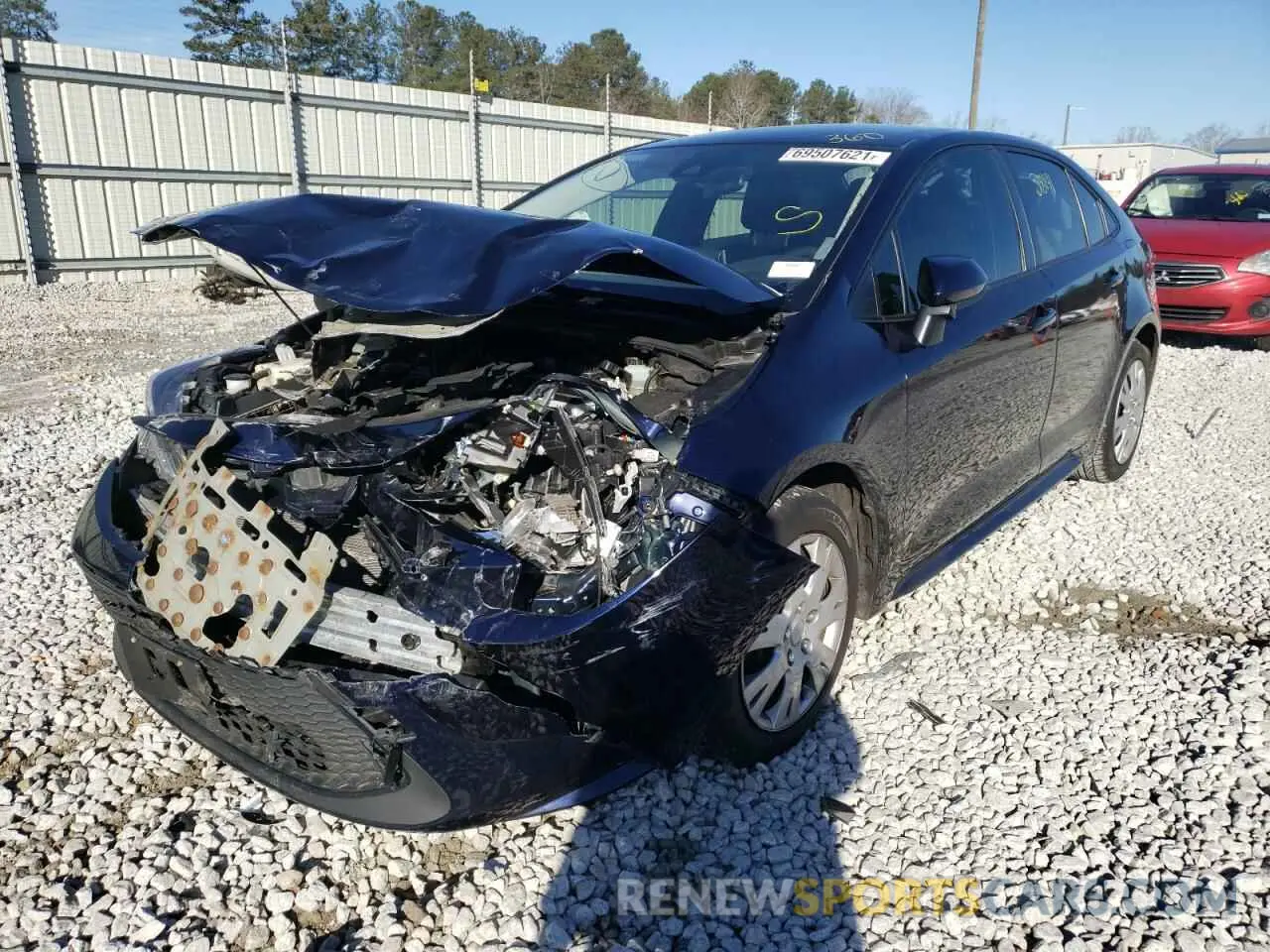 2 Photograph of a damaged car JTDEPRAE2LJ058674 TOYOTA COROLLA 2020
