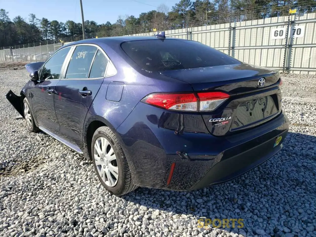 3 Photograph of a damaged car JTDEPRAE2LJ058674 TOYOTA COROLLA 2020