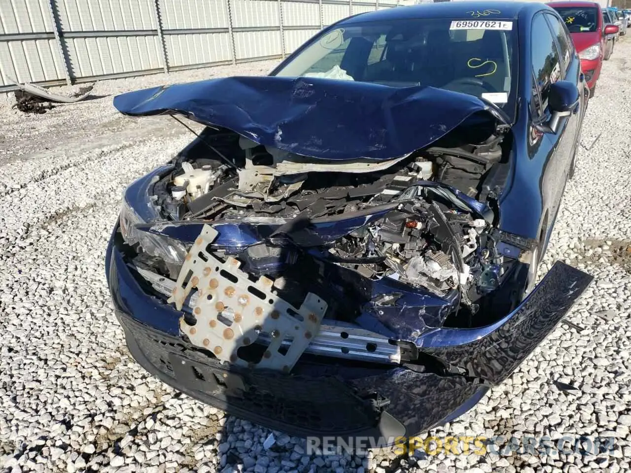 9 Photograph of a damaged car JTDEPRAE2LJ058674 TOYOTA COROLLA 2020