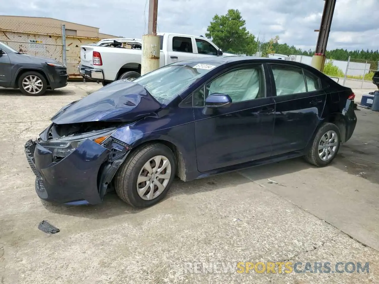 1 Photograph of a damaged car JTDEPRAE2LJ061137 TOYOTA COROLLA 2020