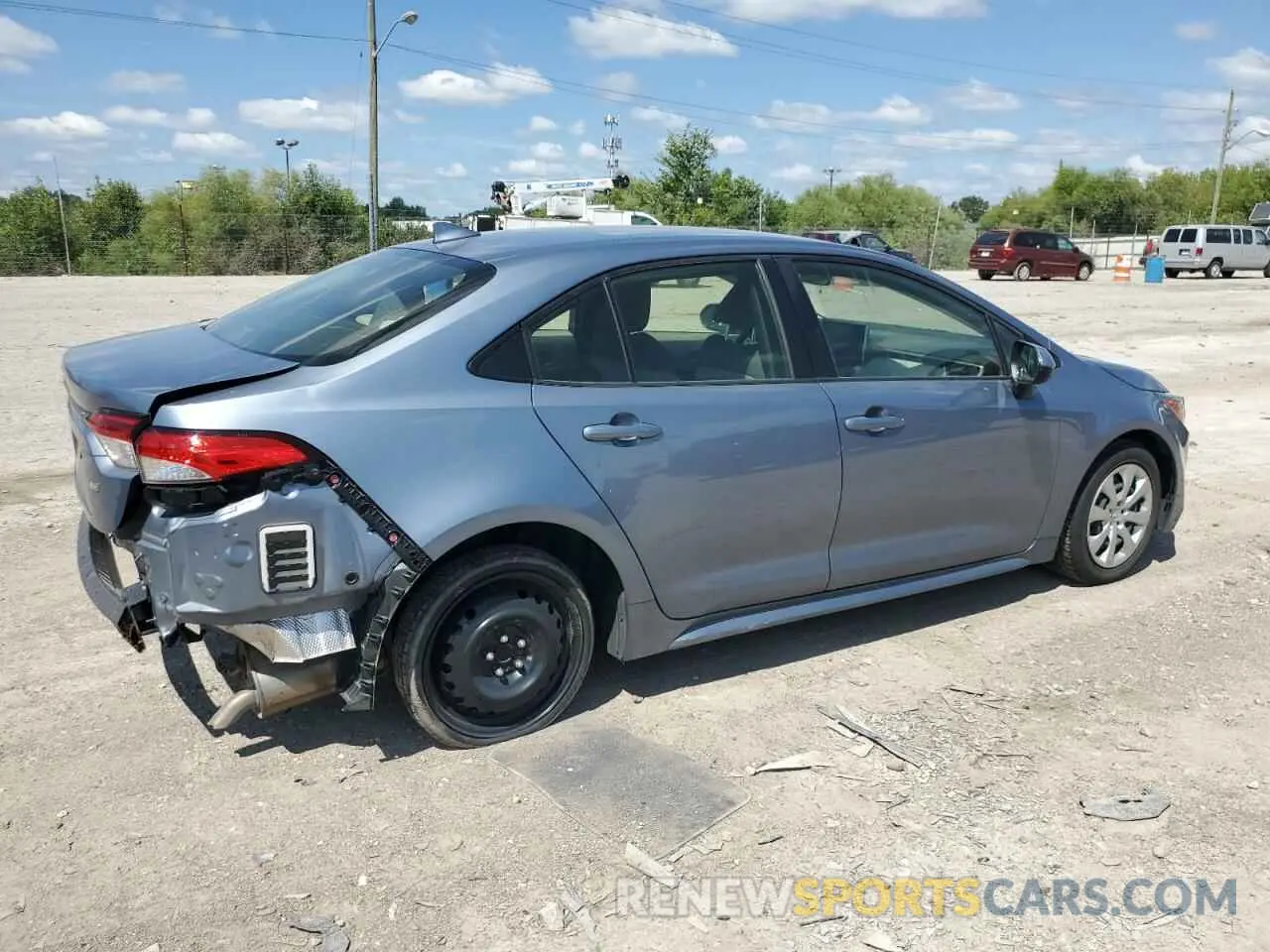 3 Photograph of a damaged car JTDEPRAE2LJ063311 TOYOTA COROLLA 2020