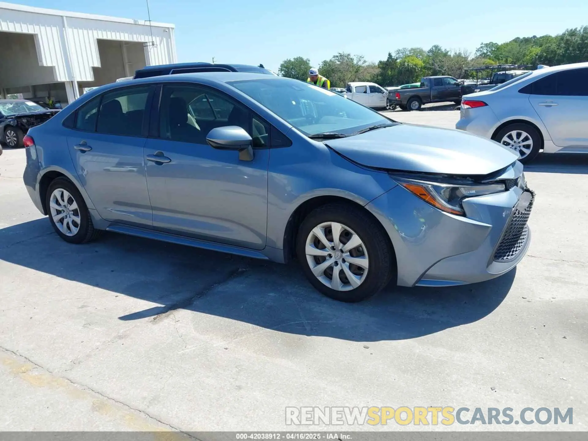 1 Photograph of a damaged car JTDEPRAE2LJ064684 TOYOTA COROLLA 2020