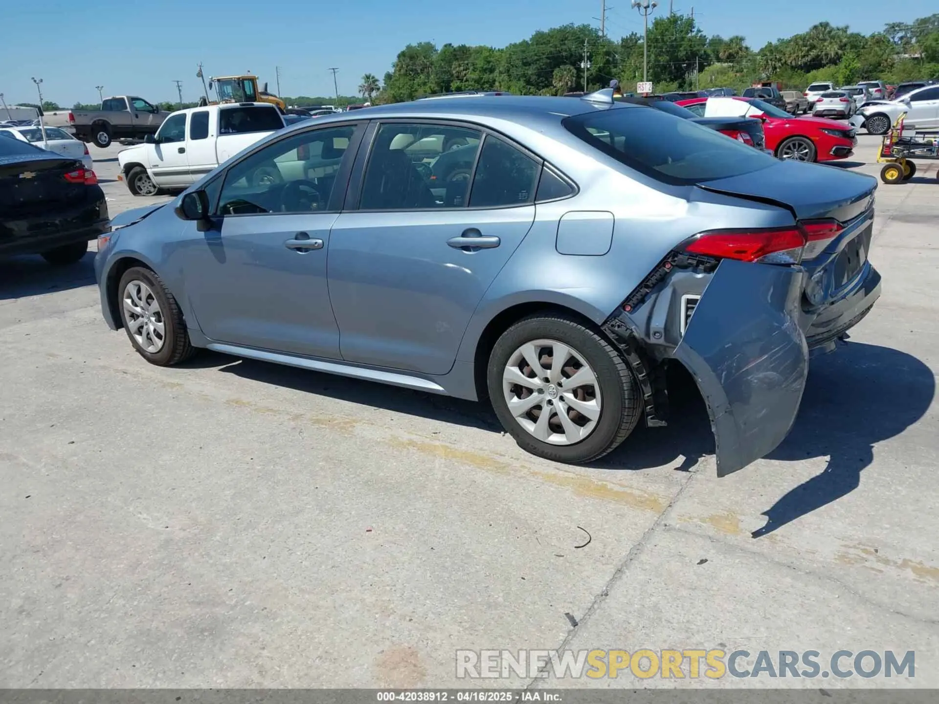 3 Photograph of a damaged car JTDEPRAE2LJ064684 TOYOTA COROLLA 2020