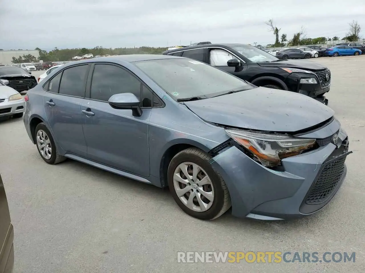 4 Photograph of a damaged car JTDEPRAE2LJ067584 TOYOTA COROLLA 2020