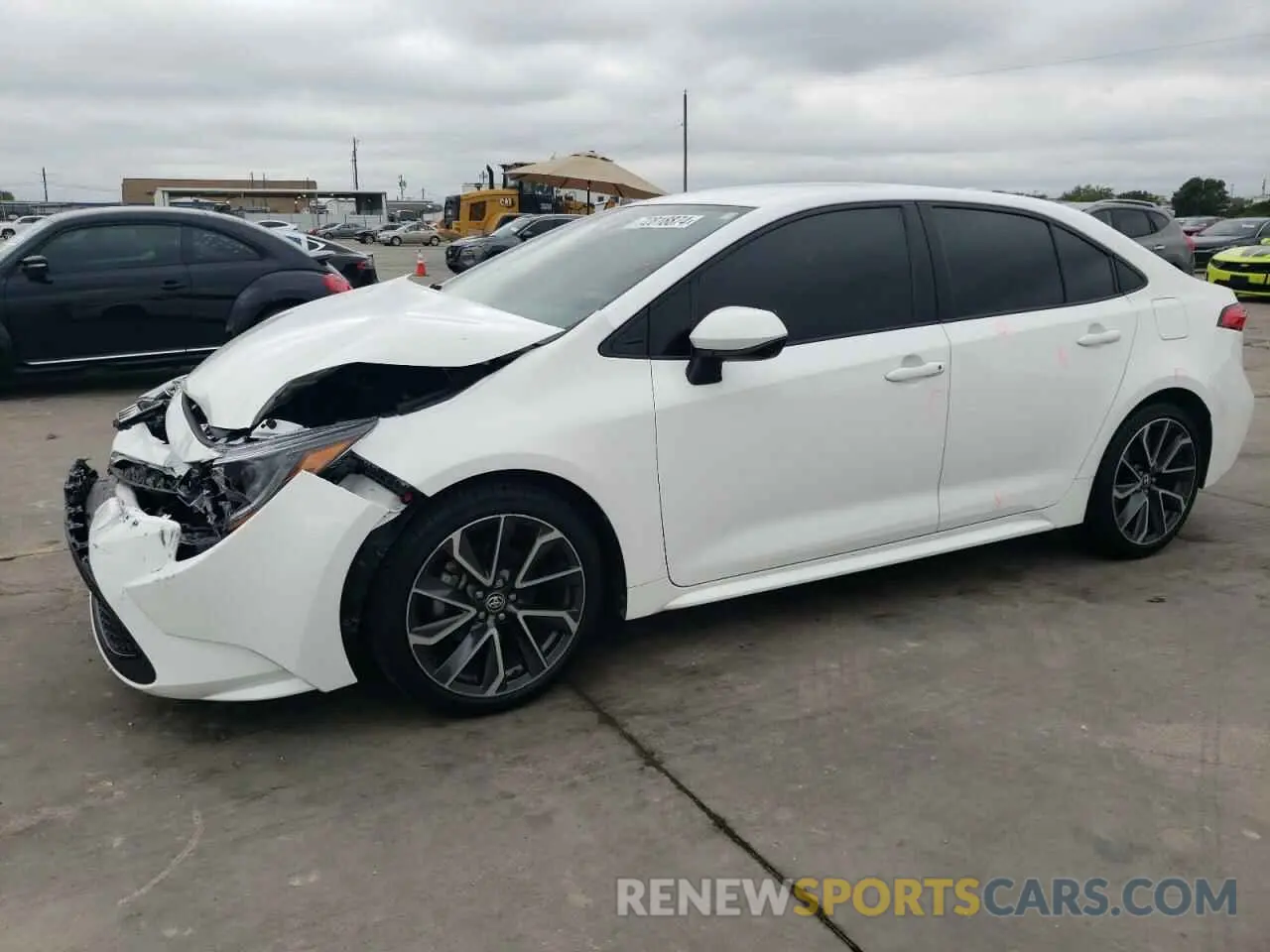 1 Photograph of a damaged car JTDEPRAE2LJ070050 TOYOTA COROLLA 2020