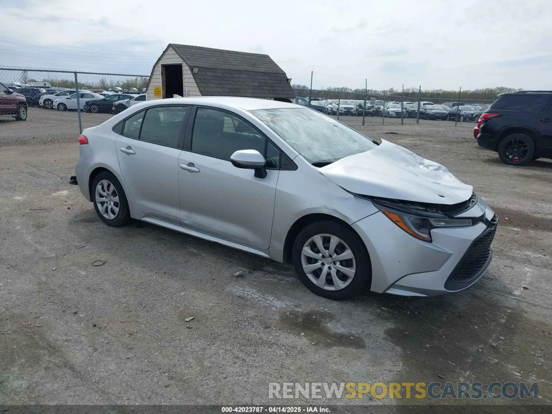 1 Фотография поврежденного автомобиля JTDEPRAE2LJ077273 TOYOTA COROLLA 2020