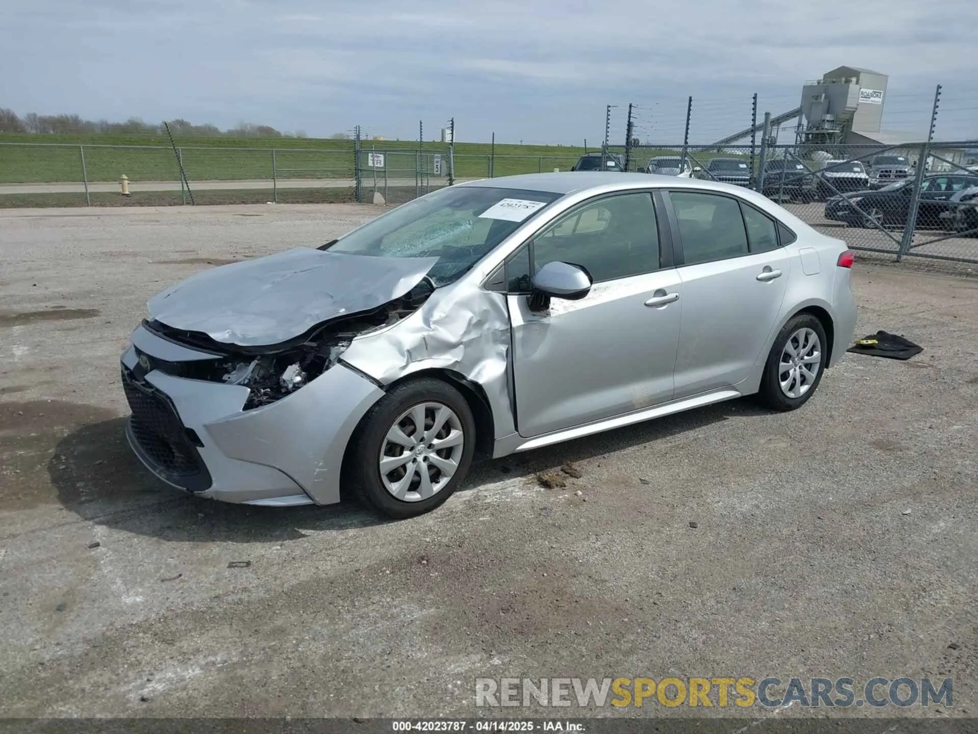 2 Фотография поврежденного автомобиля JTDEPRAE2LJ077273 TOYOTA COROLLA 2020