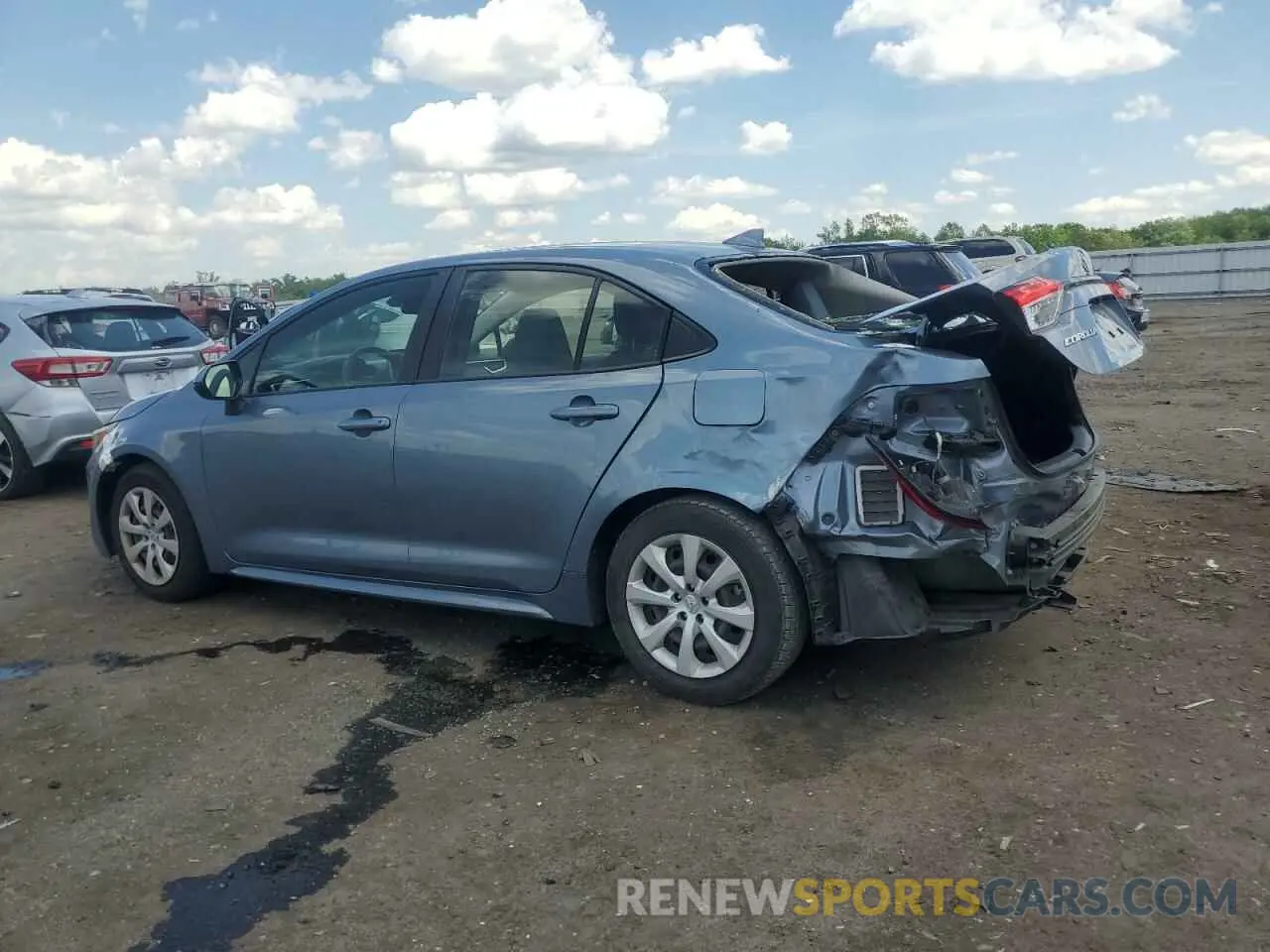 2 Photograph of a damaged car JTDEPRAE2LJ089567 TOYOTA COROLLA 2020