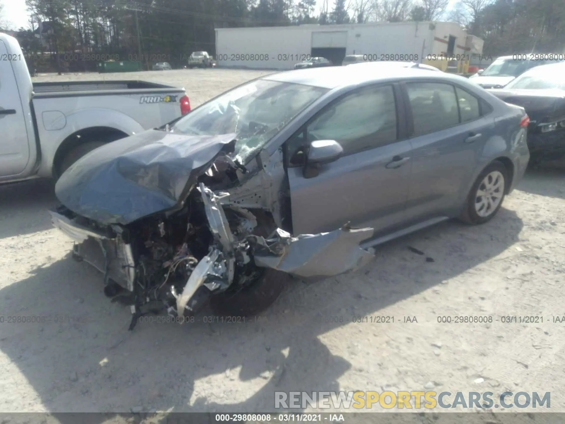 2 Photograph of a damaged car JTDEPRAE2LJ100471 TOYOTA COROLLA 2020