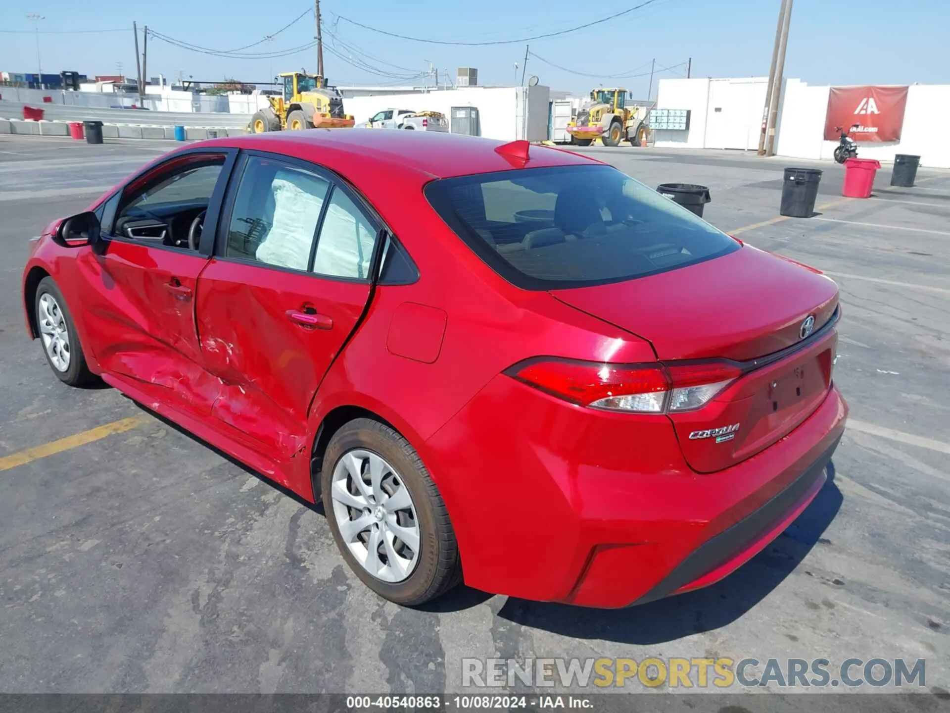 3 Photograph of a damaged car JTDEPRAE2LJ101197 TOYOTA COROLLA 2020