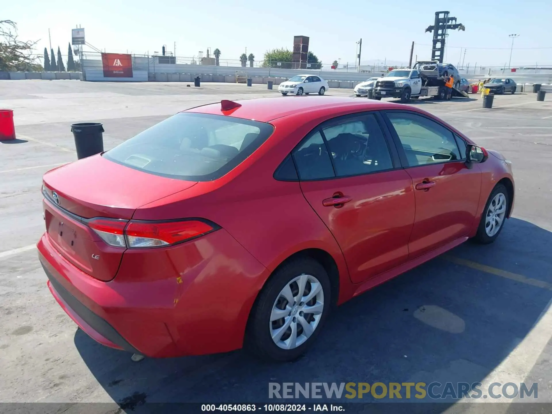 4 Photograph of a damaged car JTDEPRAE2LJ101197 TOYOTA COROLLA 2020