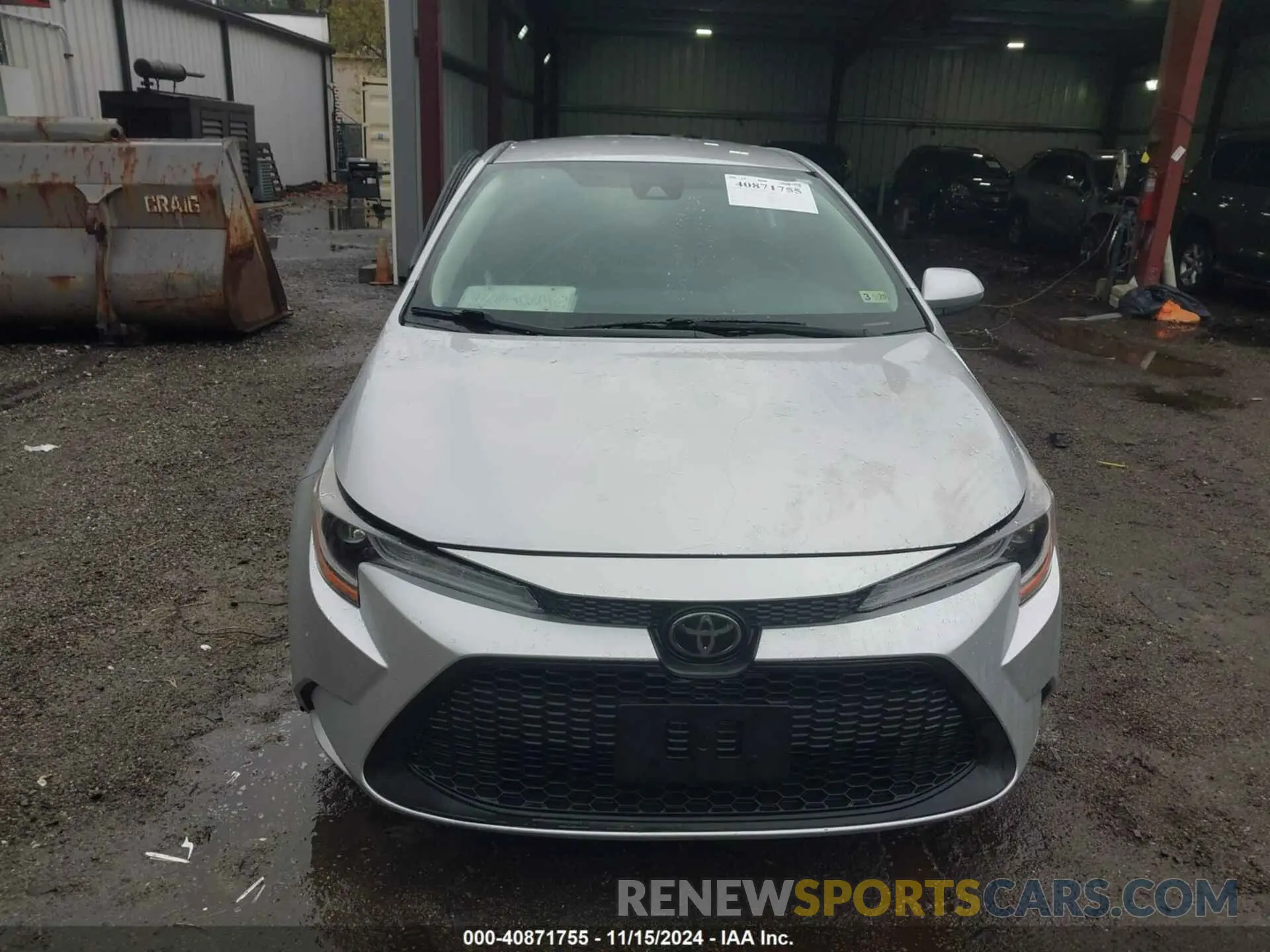 12 Photograph of a damaged car JTDEPRAE2LJ103385 TOYOTA COROLLA 2020