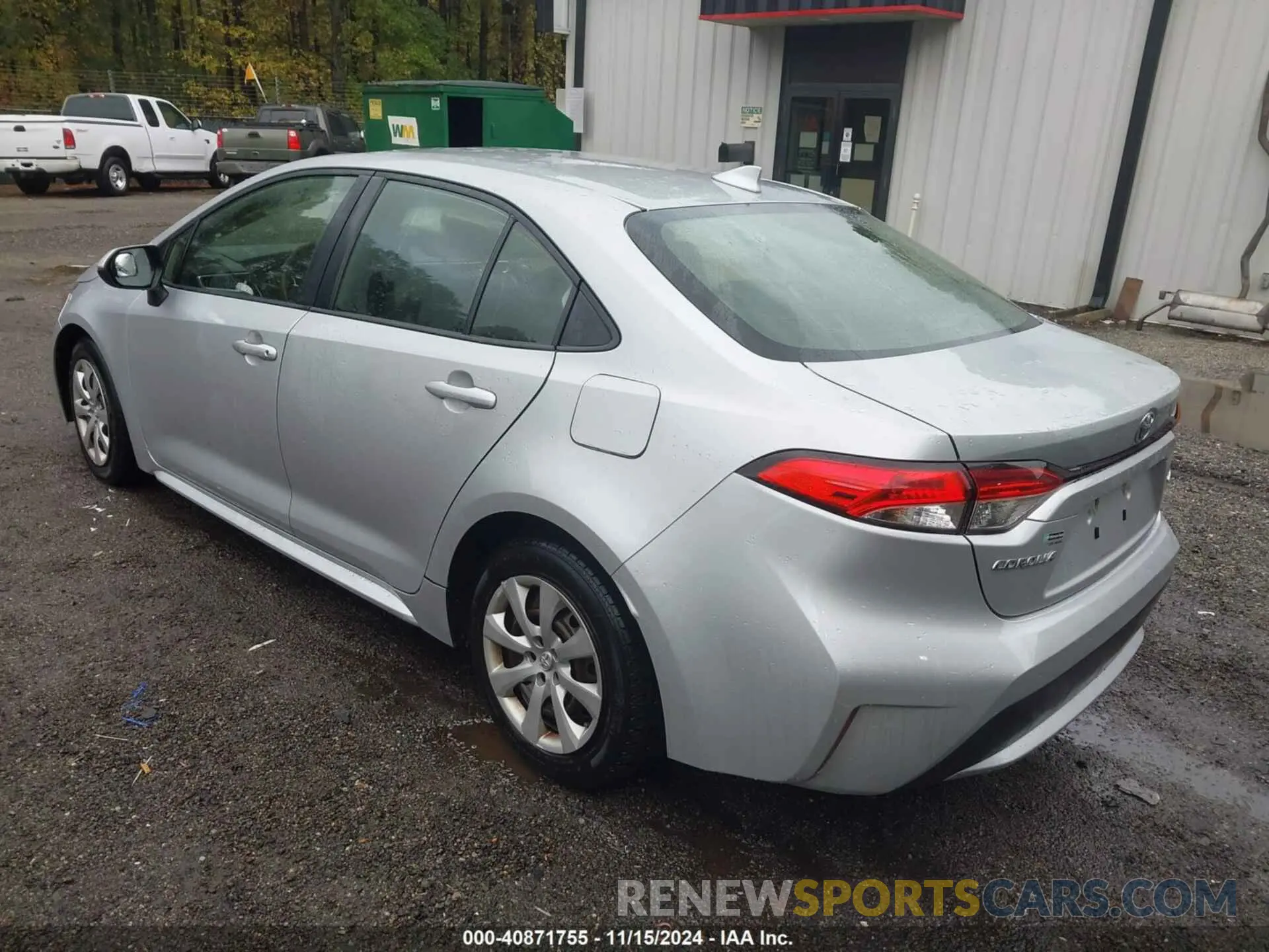 3 Photograph of a damaged car JTDEPRAE2LJ103385 TOYOTA COROLLA 2020
