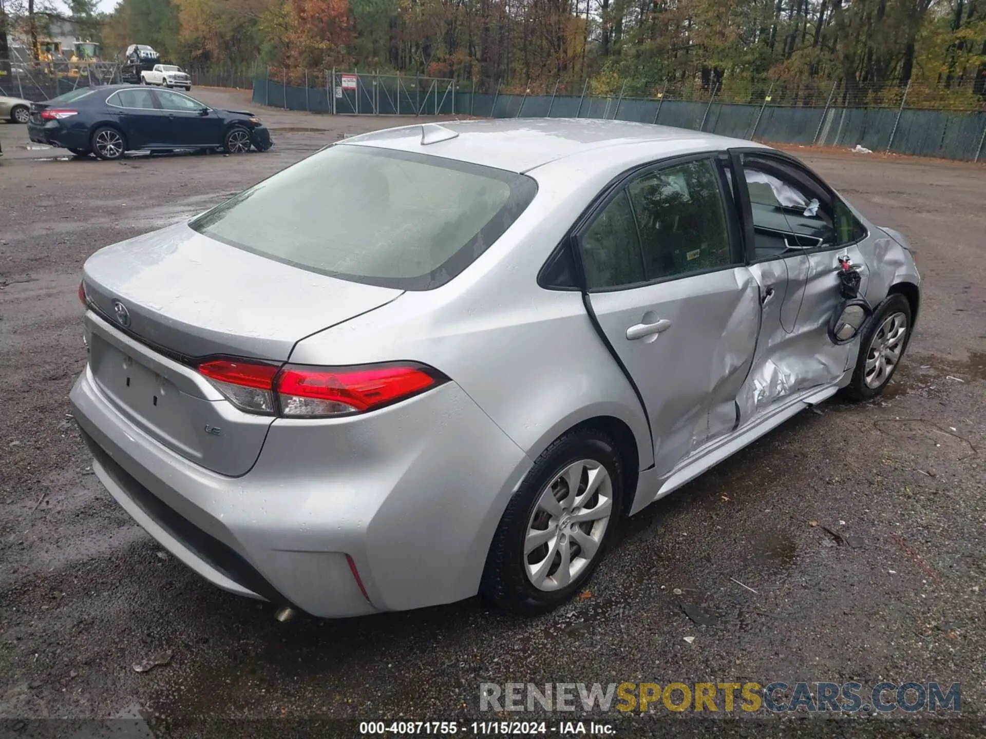 4 Photograph of a damaged car JTDEPRAE2LJ103385 TOYOTA COROLLA 2020