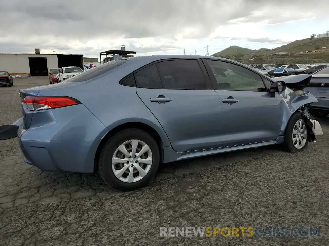3 Photograph of a damaged car JTDEPRAE2LJ112023 TOYOTA COROLLA 2020