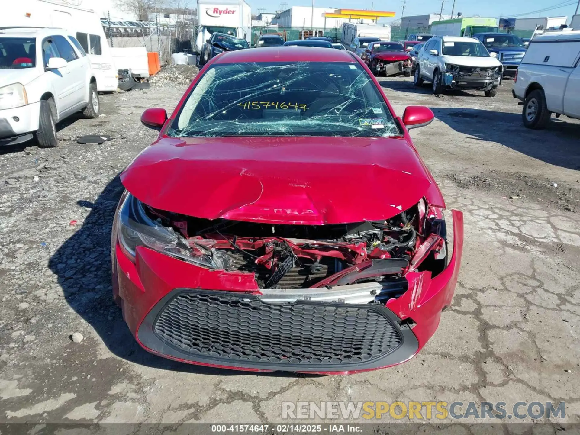 13 Photograph of a damaged car JTDEPRAE2LJ112720 TOYOTA COROLLA 2020