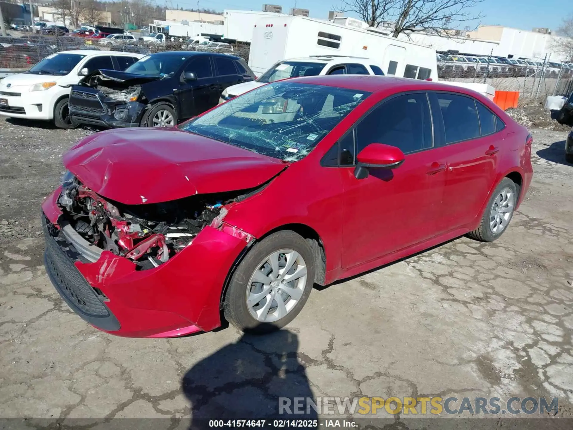 2 Photograph of a damaged car JTDEPRAE2LJ112720 TOYOTA COROLLA 2020
