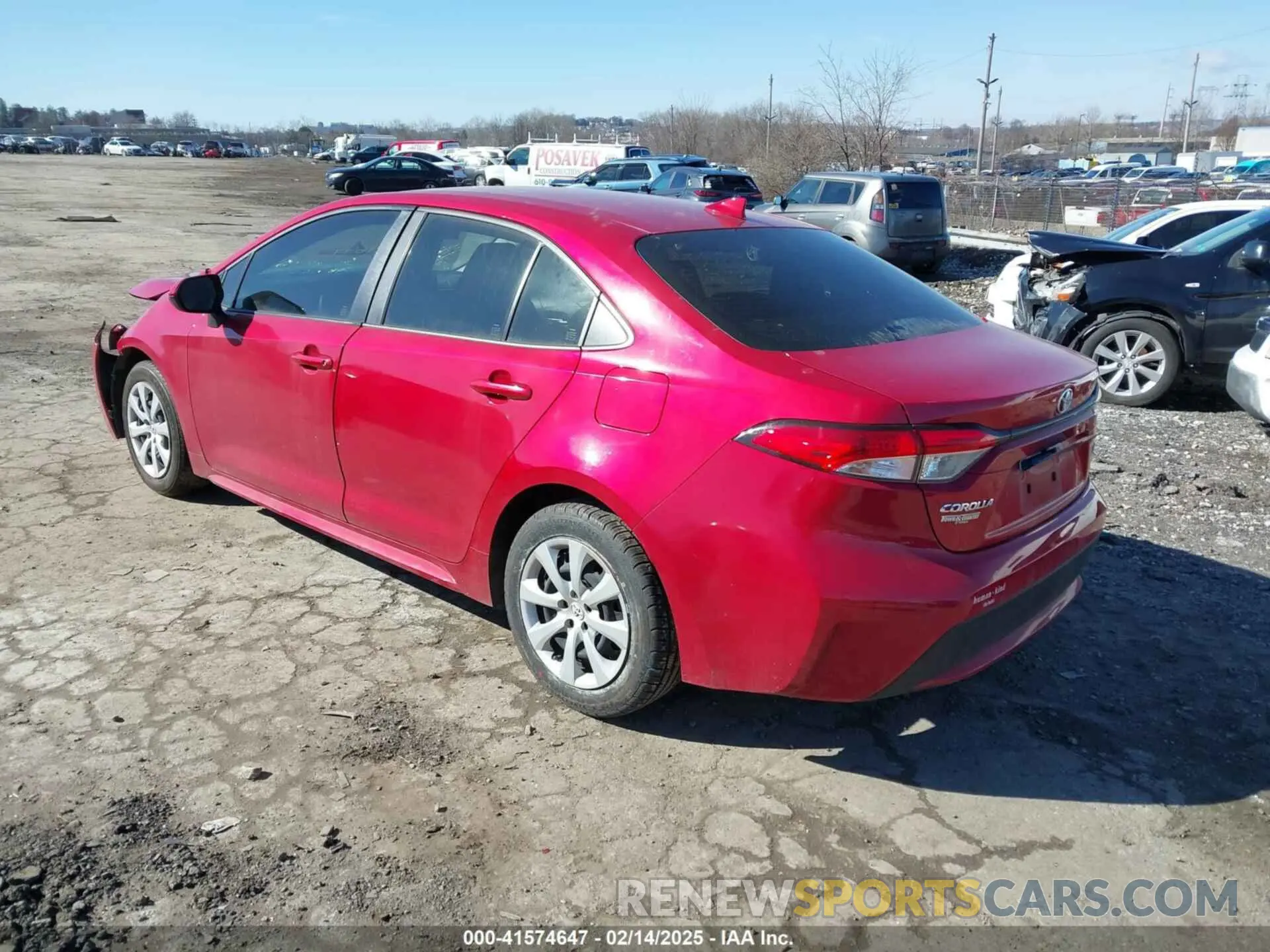 3 Photograph of a damaged car JTDEPRAE2LJ112720 TOYOTA COROLLA 2020
