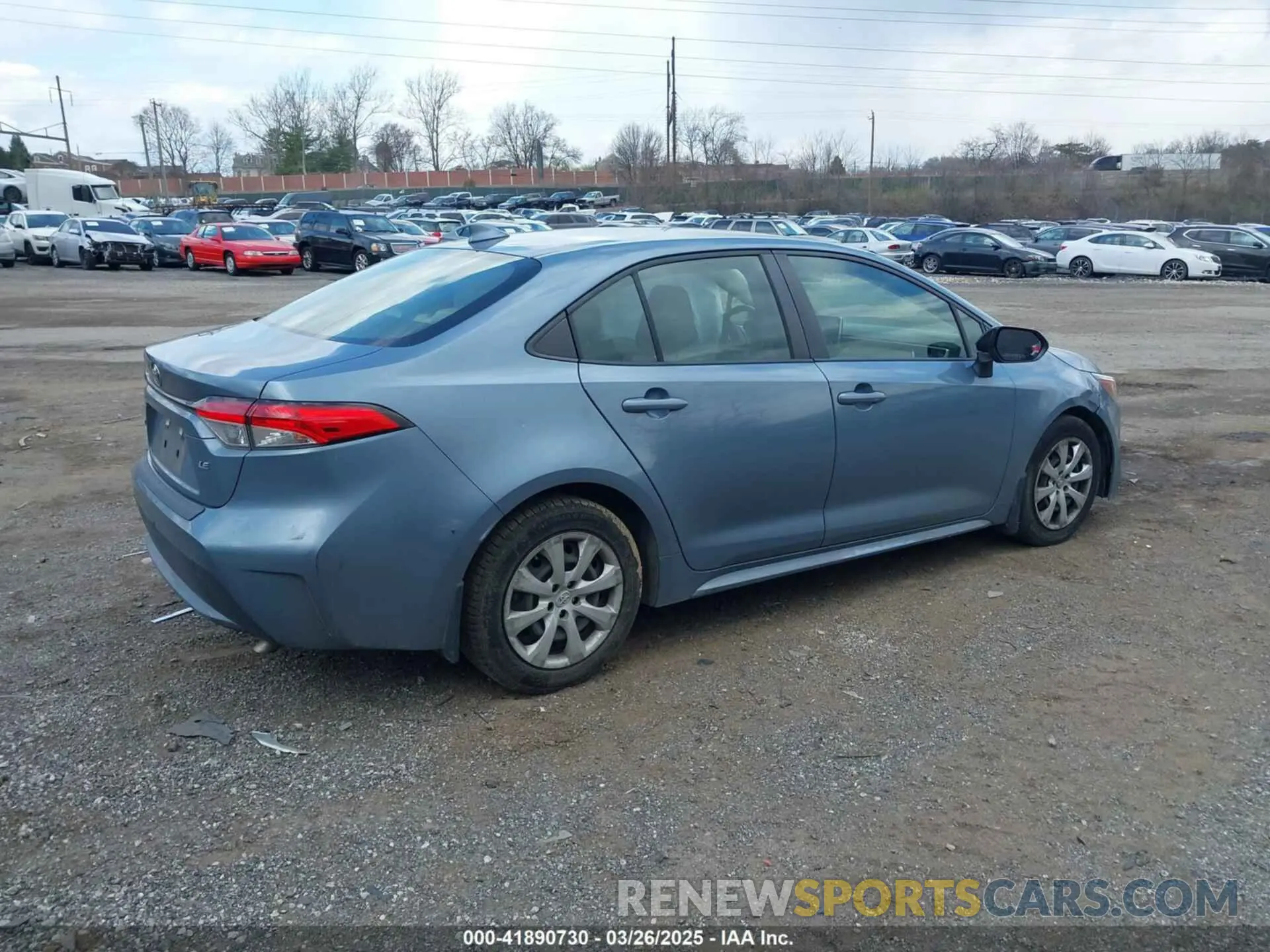 4 Photograph of a damaged car JTDEPRAE3LJ007619 TOYOTA COROLLA 2020