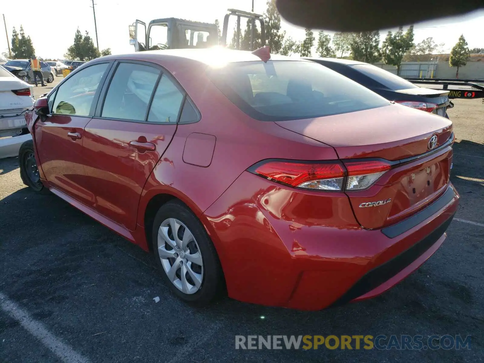 3 Photograph of a damaged car JTDEPRAE3LJ009273 TOYOTA COROLLA 2020
