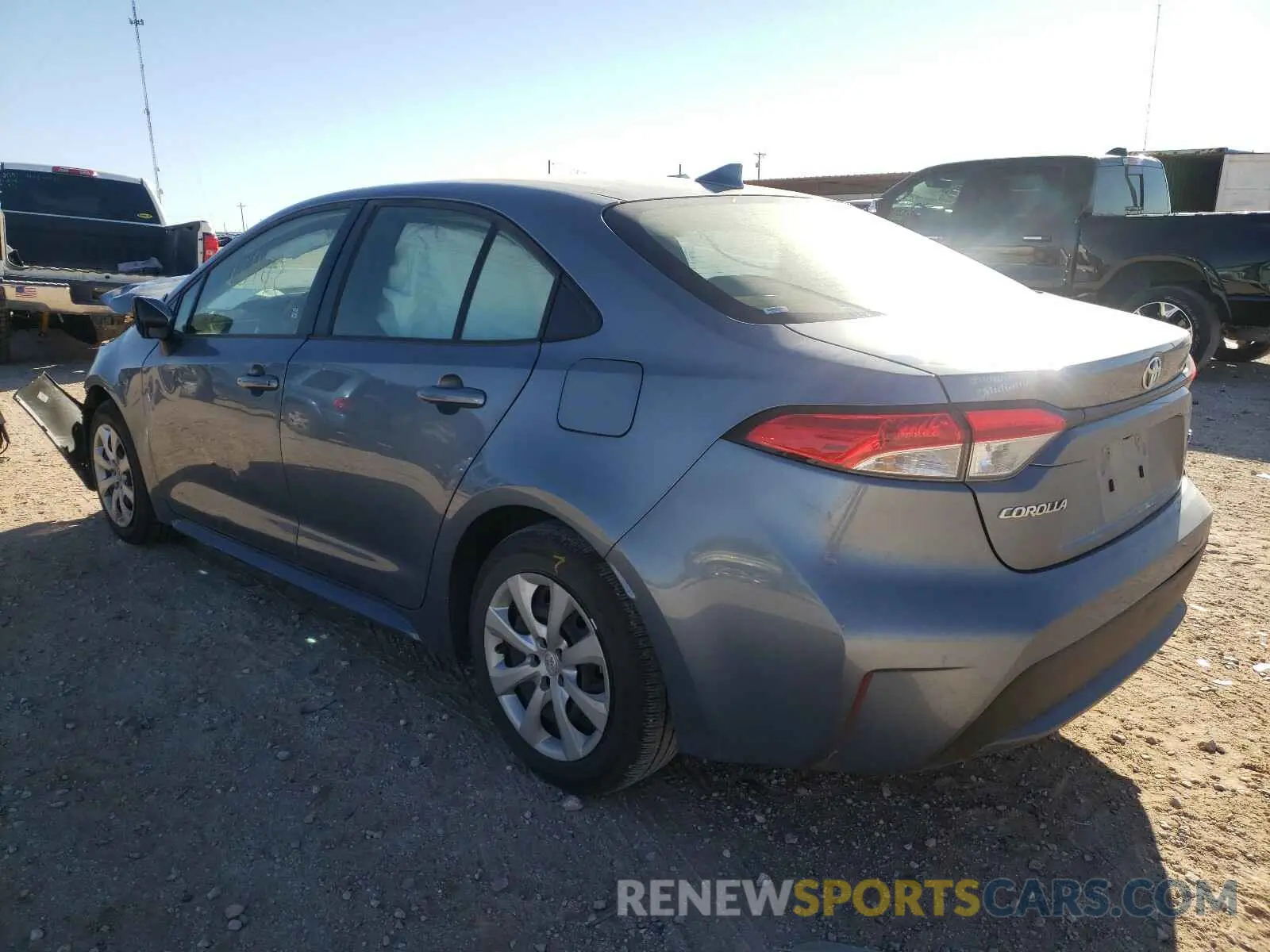3 Photograph of a damaged car JTDEPRAE3LJ013422 TOYOTA COROLLA 2020