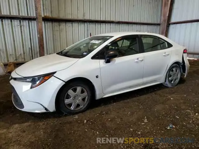 1 Photograph of a damaged car JTDEPRAE3LJ016353 TOYOTA COROLLA 2020