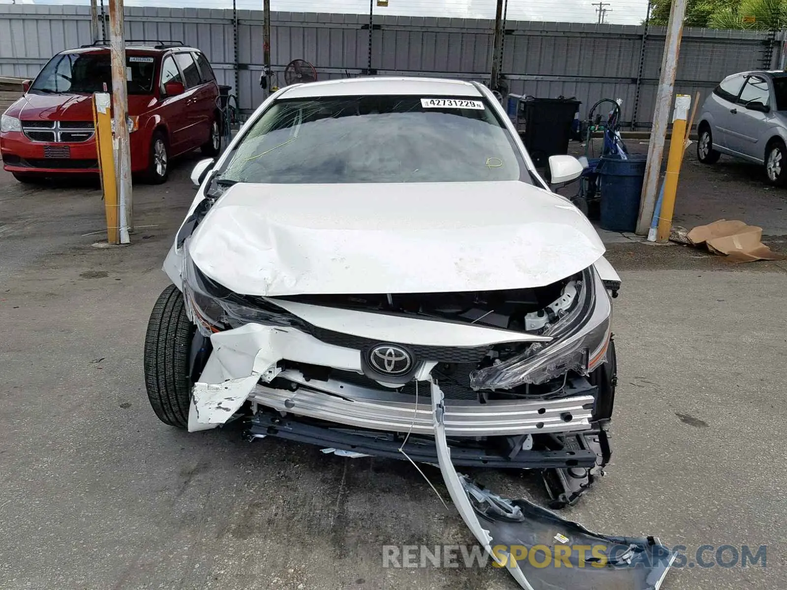 9 Photograph of a damaged car JTDEPRAE3LJ017275 TOYOTA COROLLA 2020