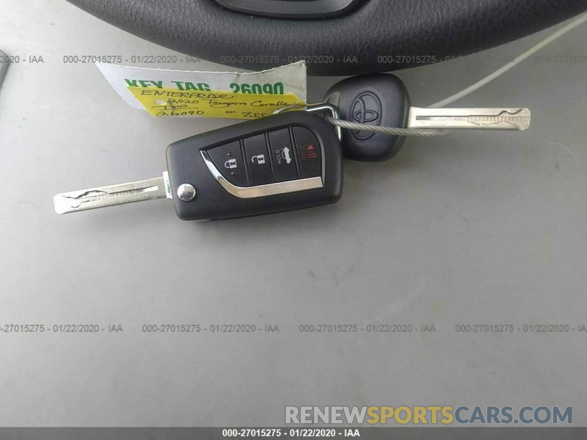 11 Photograph of a damaged car JTDEPRAE3LJ020791 TOYOTA COROLLA 2020