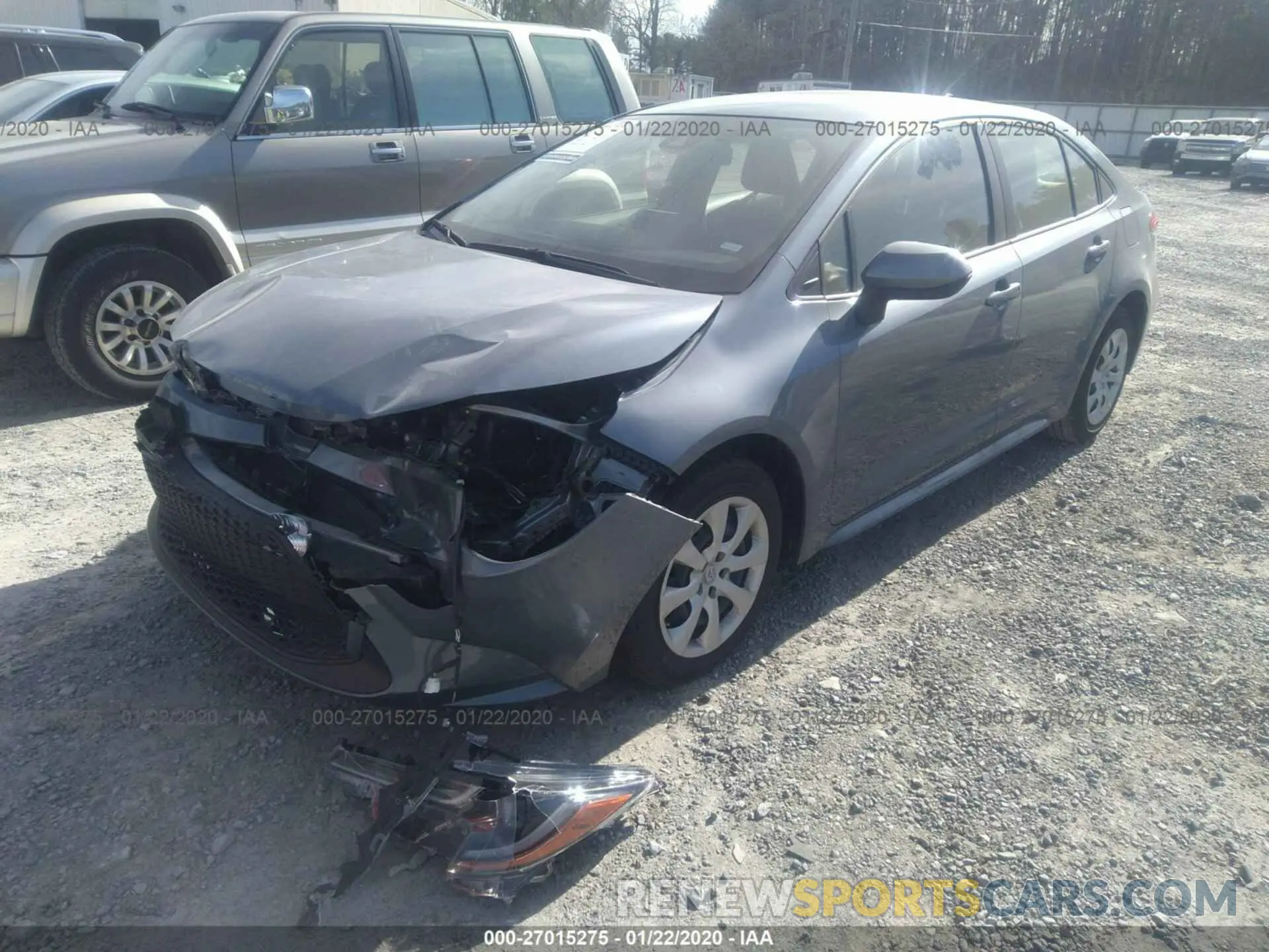 2 Photograph of a damaged car JTDEPRAE3LJ020791 TOYOTA COROLLA 2020