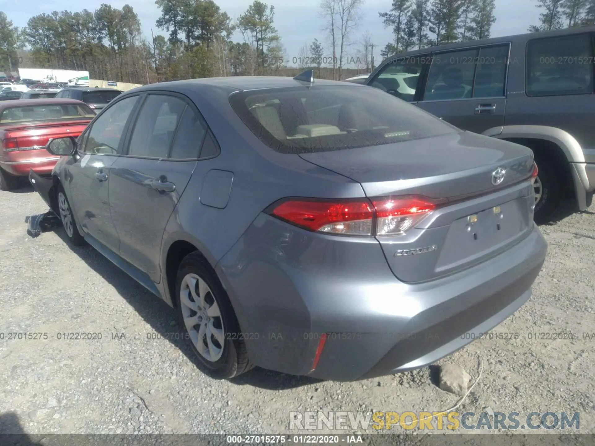3 Photograph of a damaged car JTDEPRAE3LJ020791 TOYOTA COROLLA 2020