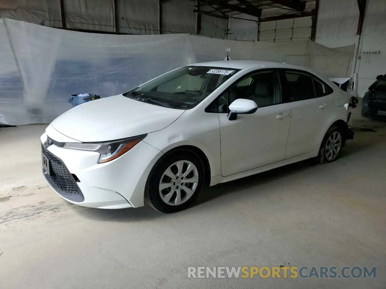 1 Photograph of a damaged car JTDEPRAE3LJ024467 TOYOTA COROLLA 2020