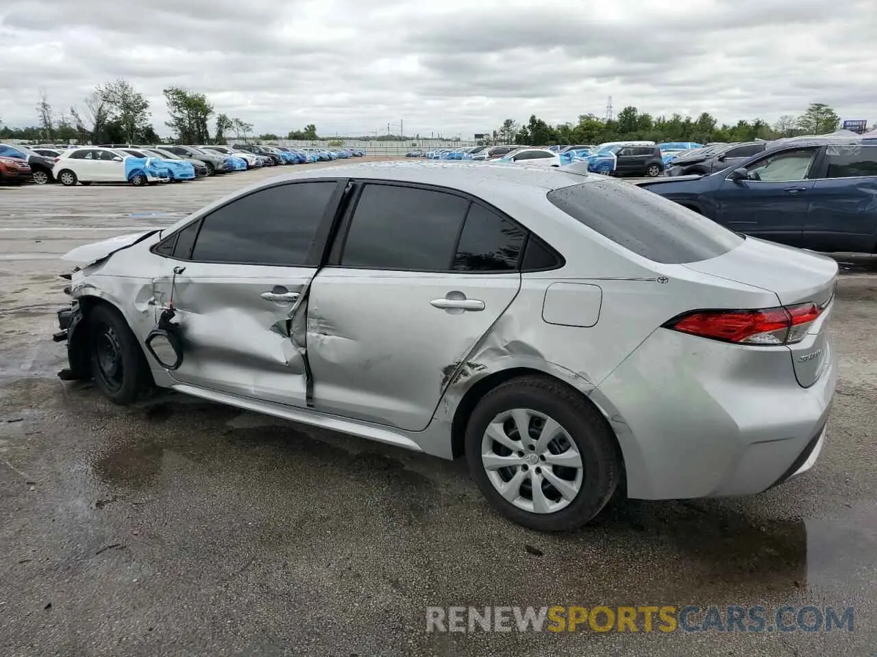 2 Photograph of a damaged car JTDEPRAE3LJ026591 TOYOTA COROLLA 2020