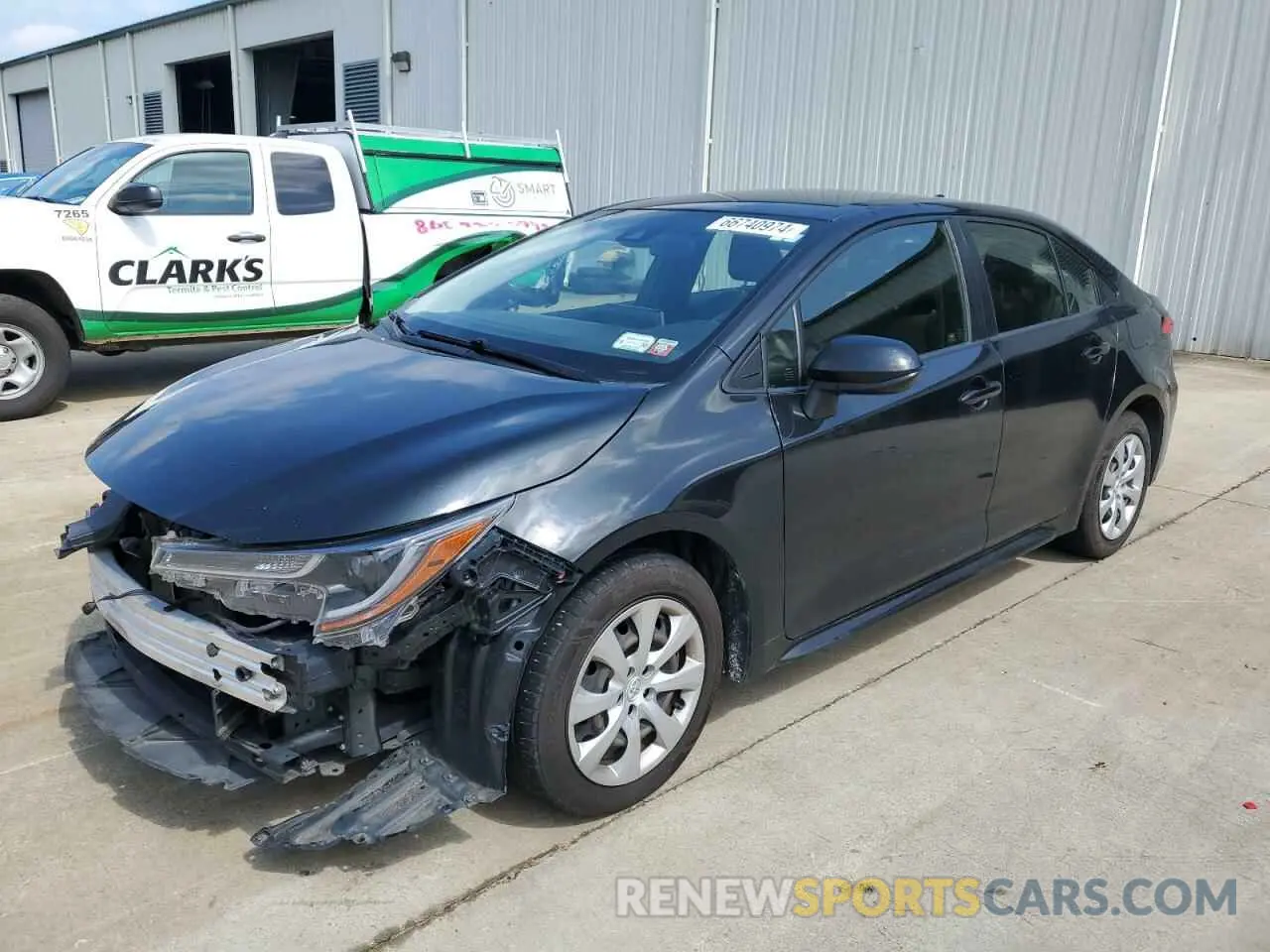 1 Photograph of a damaged car JTDEPRAE3LJ027126 TOYOTA COROLLA 2020