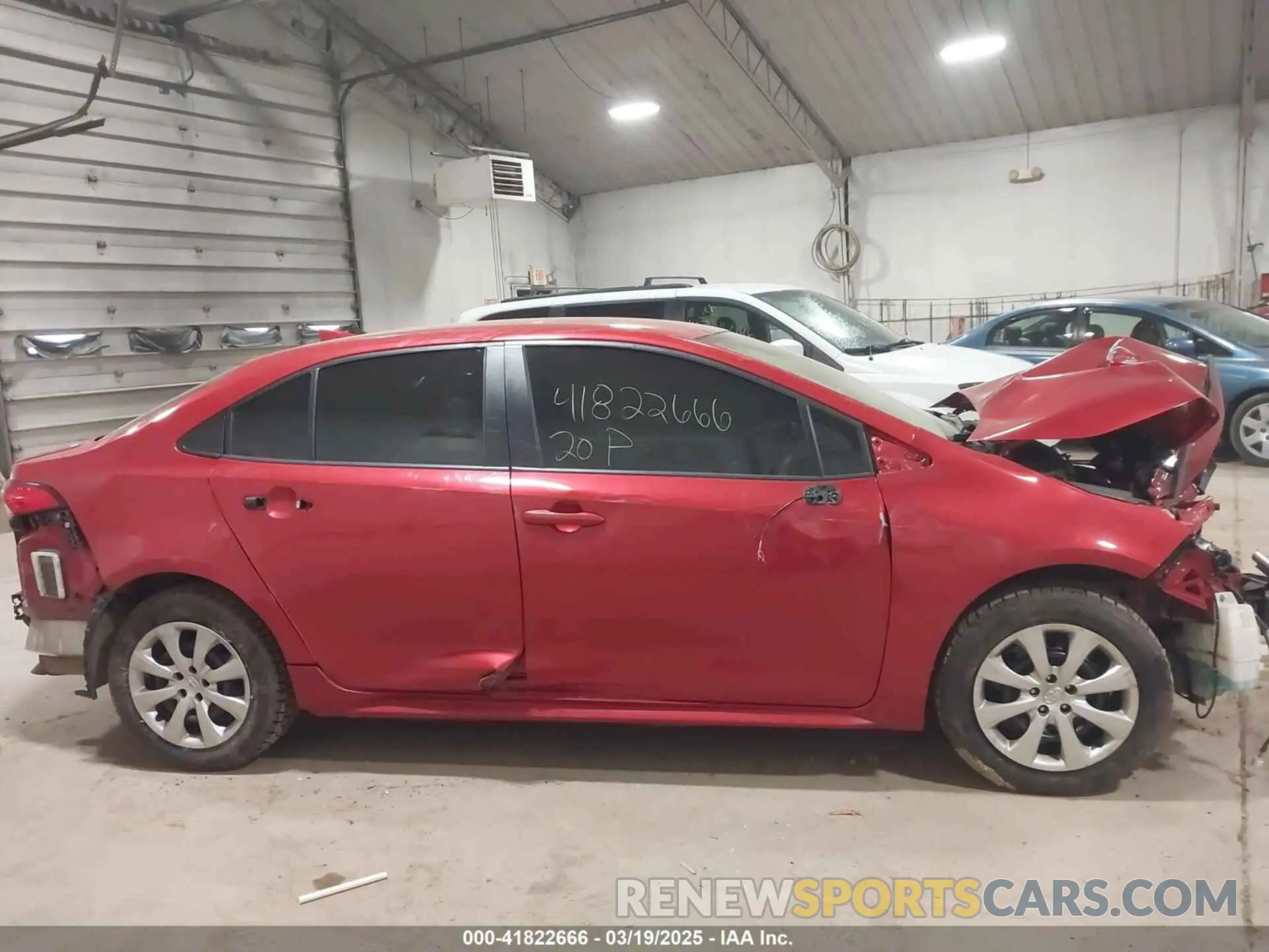 13 Photograph of a damaged car JTDEPRAE3LJ027496 TOYOTA COROLLA 2020