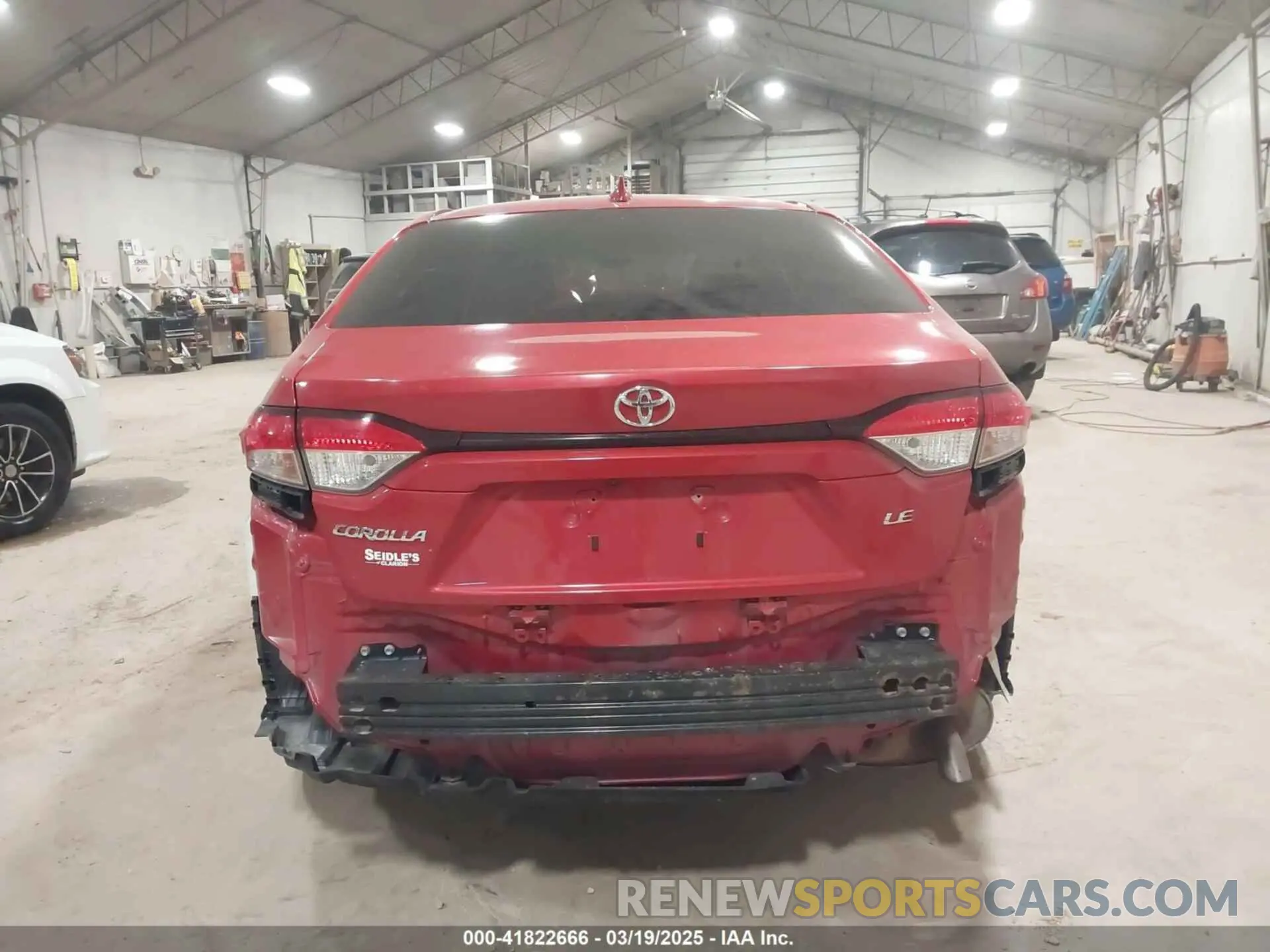 16 Photograph of a damaged car JTDEPRAE3LJ027496 TOYOTA COROLLA 2020