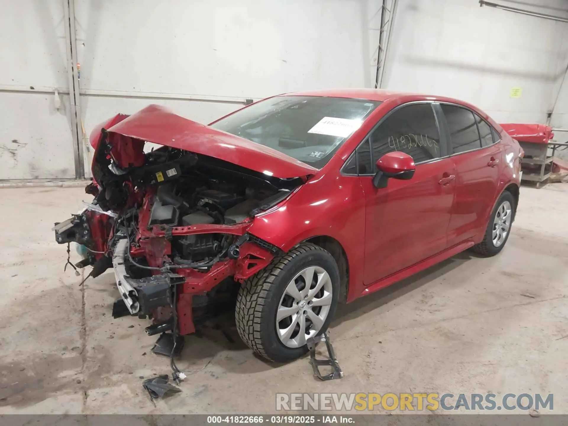 2 Photograph of a damaged car JTDEPRAE3LJ027496 TOYOTA COROLLA 2020