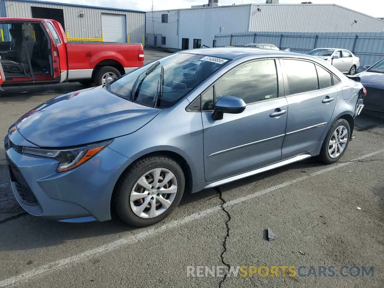 1 Photograph of a damaged car JTDEPRAE3LJ028938 TOYOTA COROLLA 2020