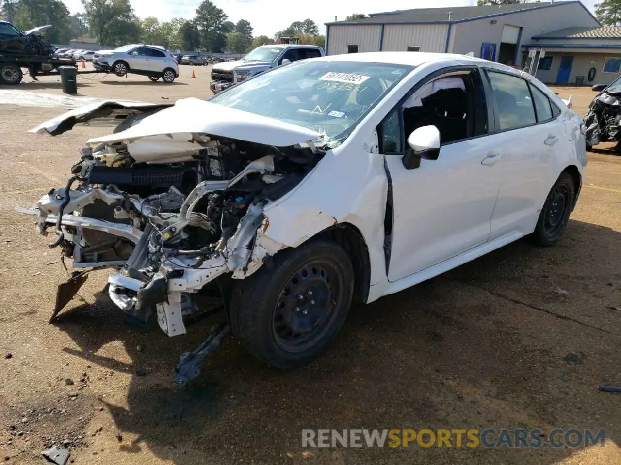 2 Photograph of a damaged car JTDEPRAE3LJ034531 TOYOTA COROLLA 2020