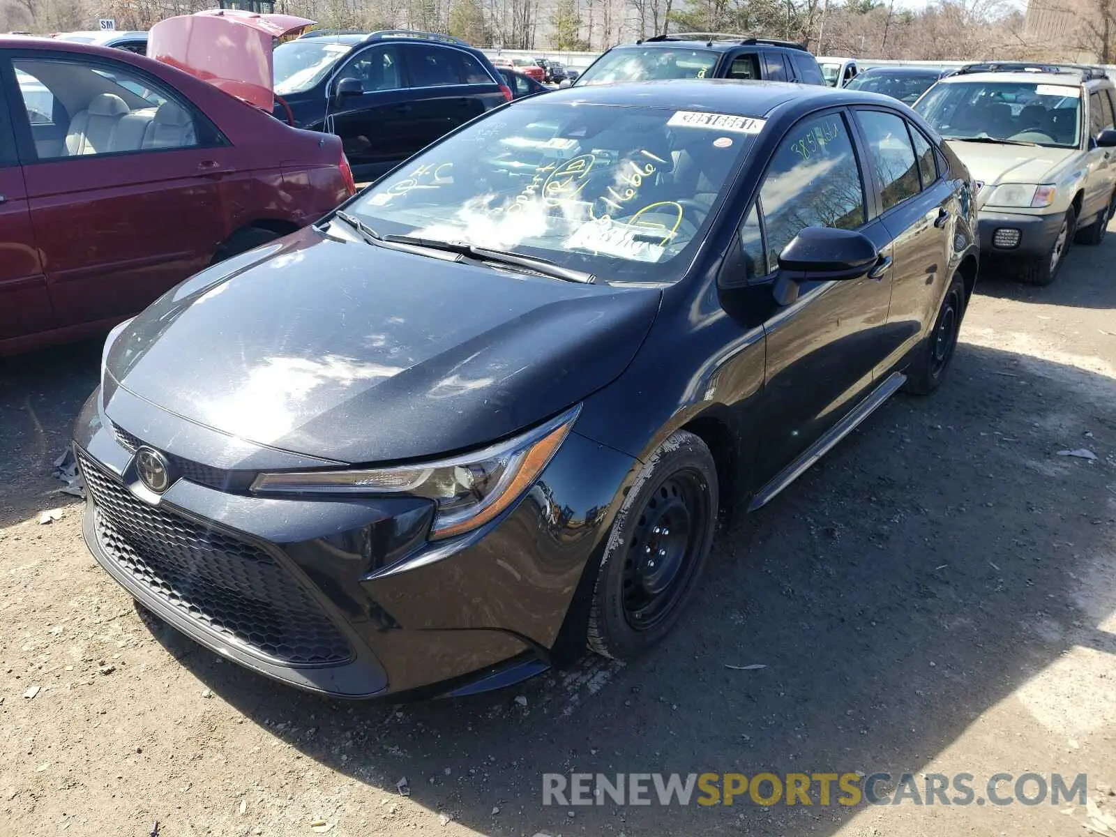 2 Photograph of a damaged car JTDEPRAE3LJ041074 TOYOTA COROLLA 2020